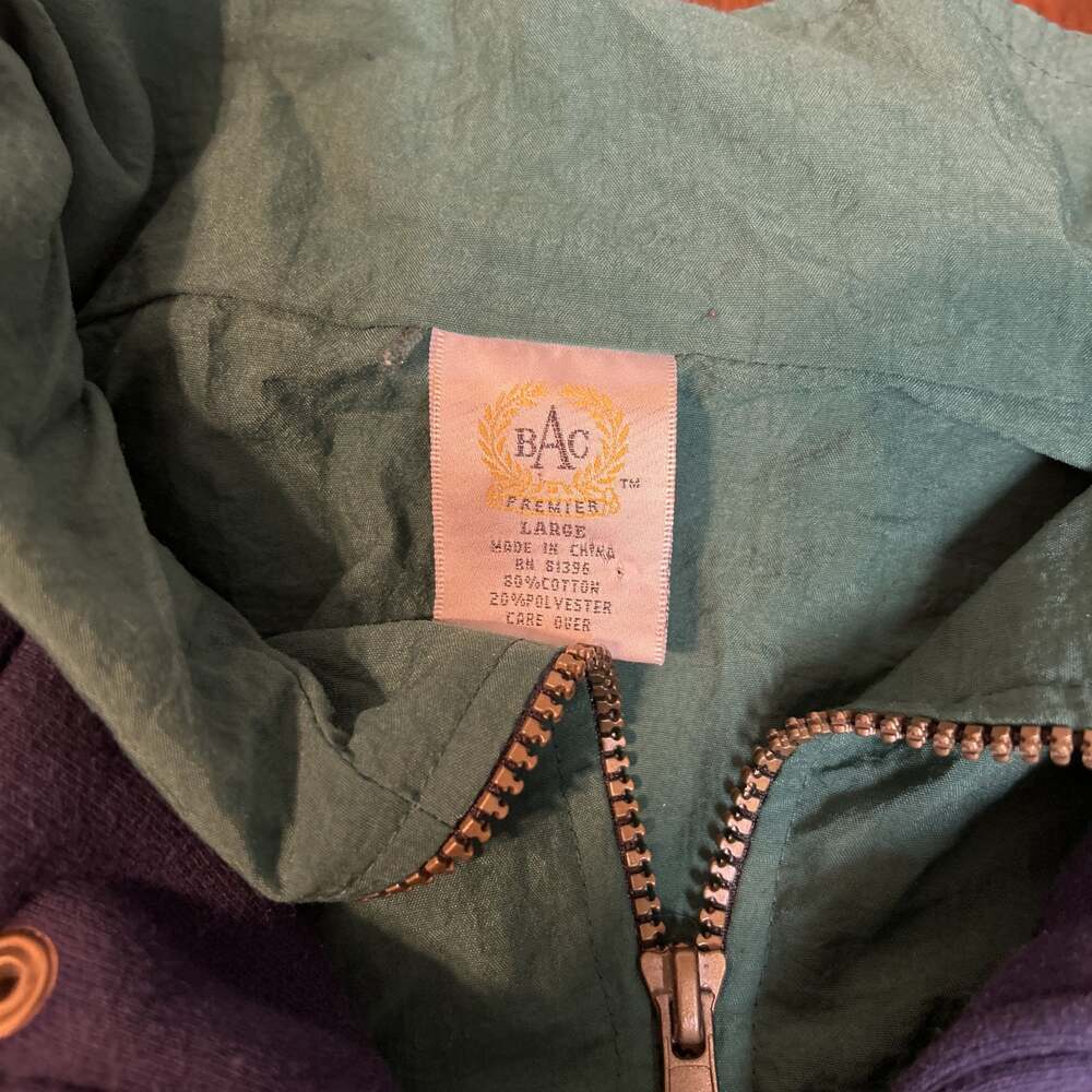 Vintage 1990s Paris Sport Club Color Block Windbreaker Jacket